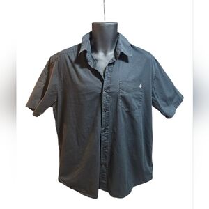 Volcom Stone Short-Sleeve Button-Down Shirt - Black
